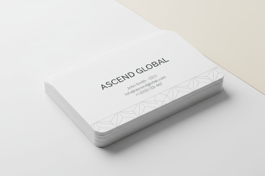 business cards round corners